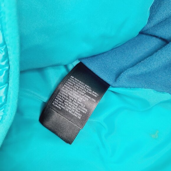 The North Face Women's Turquoise Hyline Hybrid 600 Goose Down Puffer Vest Size M - Picture 6 of 10